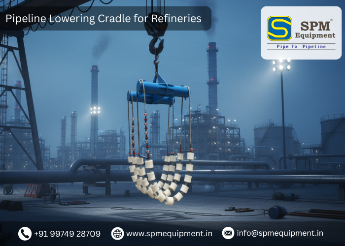 Pipeline Lowering Cradle for Refineries